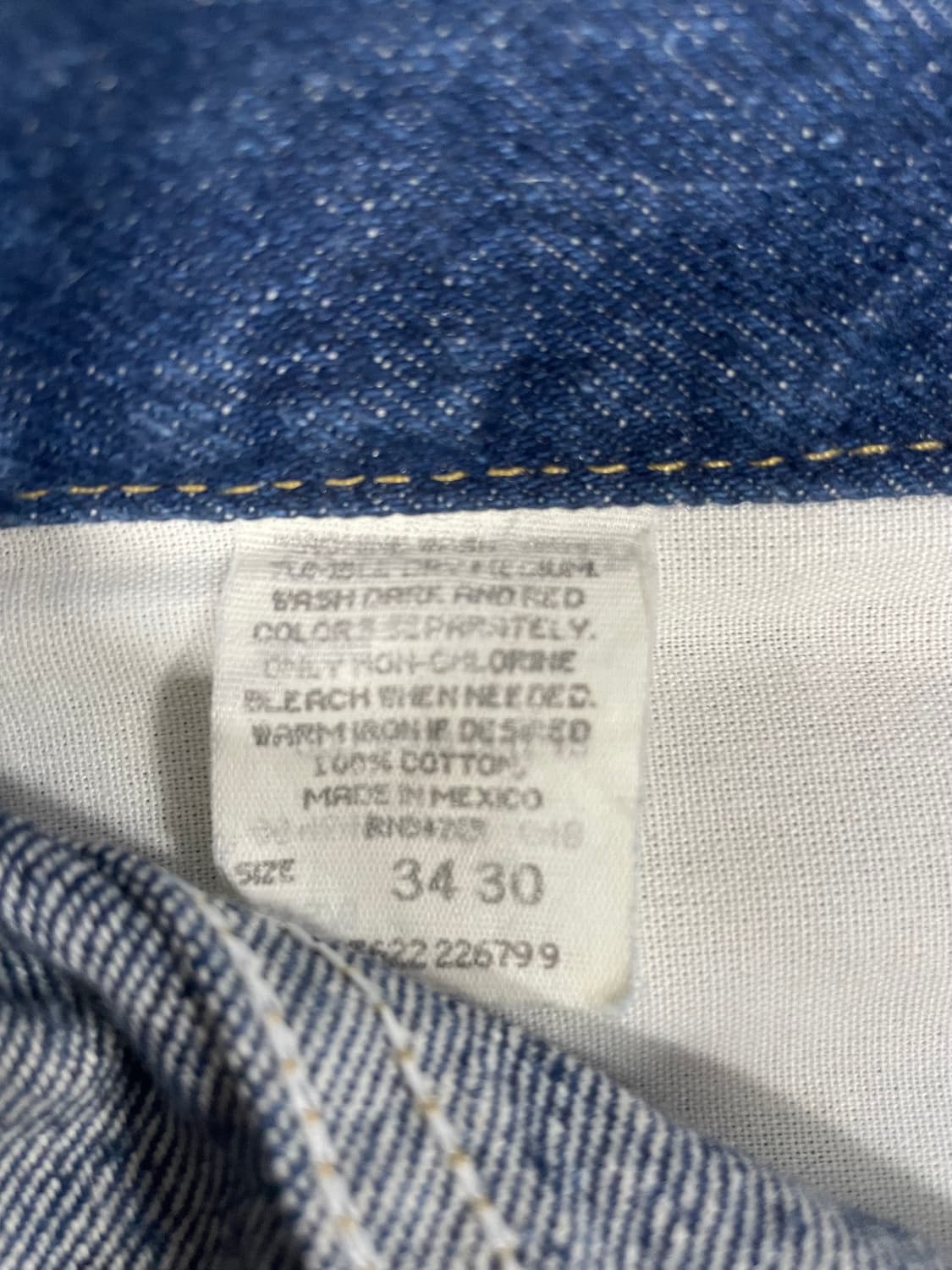 80-90s Lee 인디고데님 멕시코생산 상품이미지7