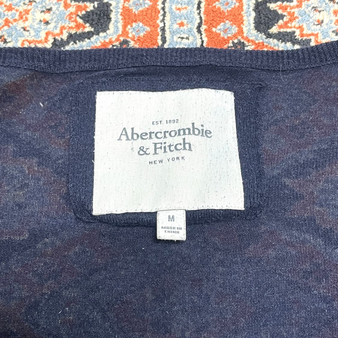 아베크롬비 네이비 브이넥 7부 가디건 여성M 상품이미지4