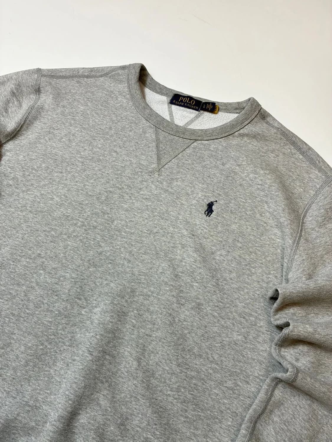 폴로 랄프로렌 로고 큐알 크루넥 맨투맨 PN8372 상품이미지2