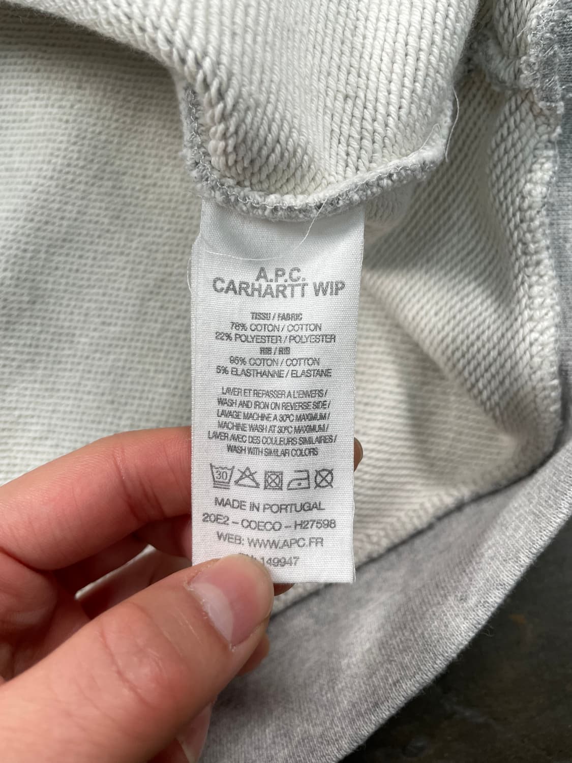 칼하트 WIP X 아페쎄 스웻후드 상품이미지9