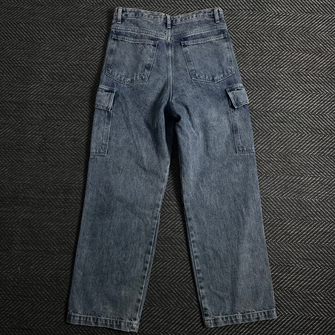 ESN 빈티지 워시드 유틸리티 데님 카고 팬츠 o 4253 상품이미지4