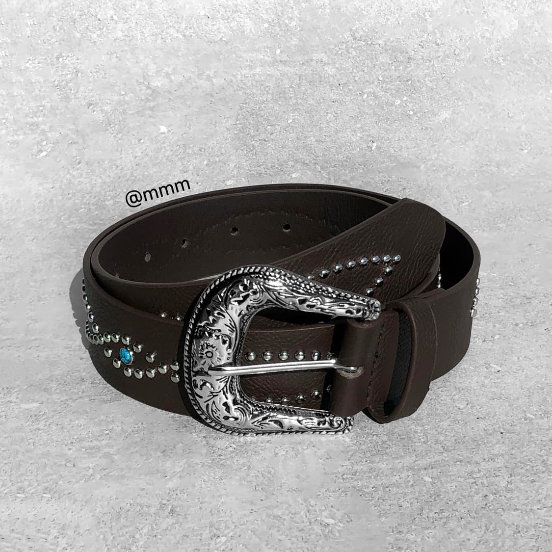 [Unisex] 웨스턴 터키석 벨트 상품이미지3