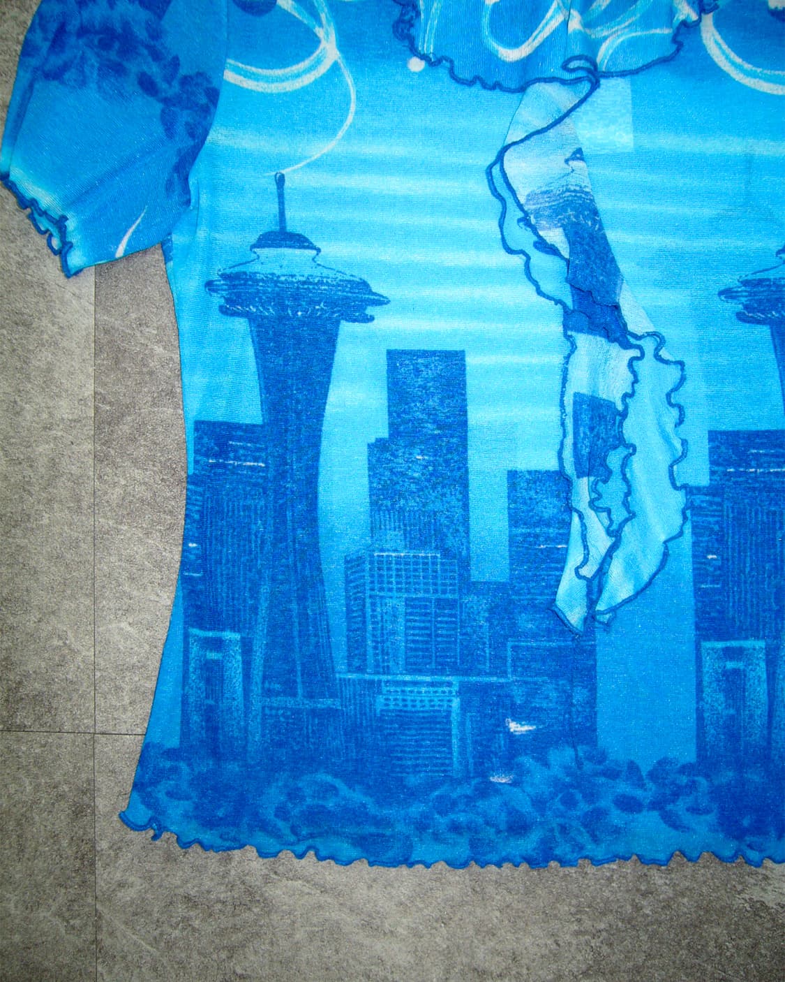 Blue Ruffle Top 상품이미지4