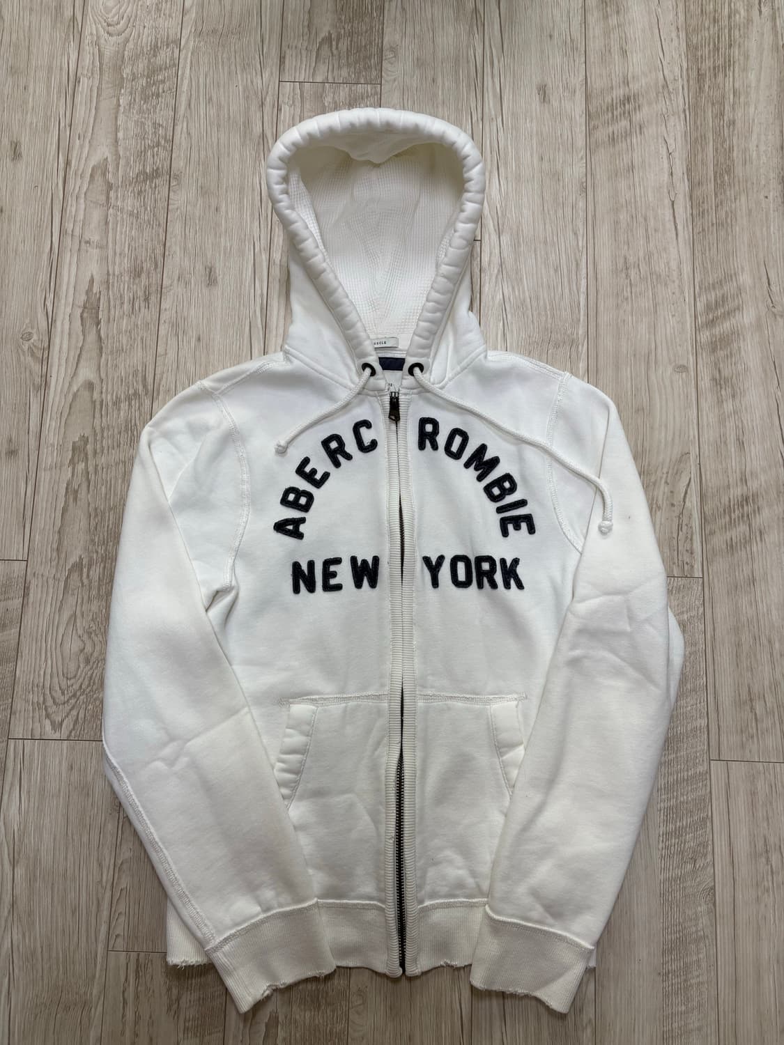 아베크롬비 후드집업 화이트 L 상품이미지1