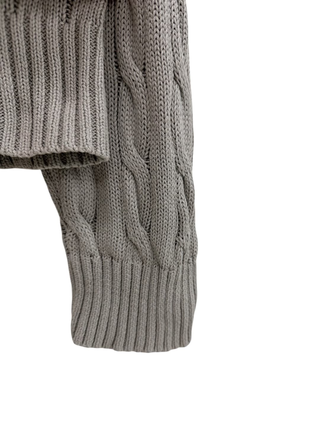 폴로 꽈배기니트 웜그레이 (XL) 상품이미지6