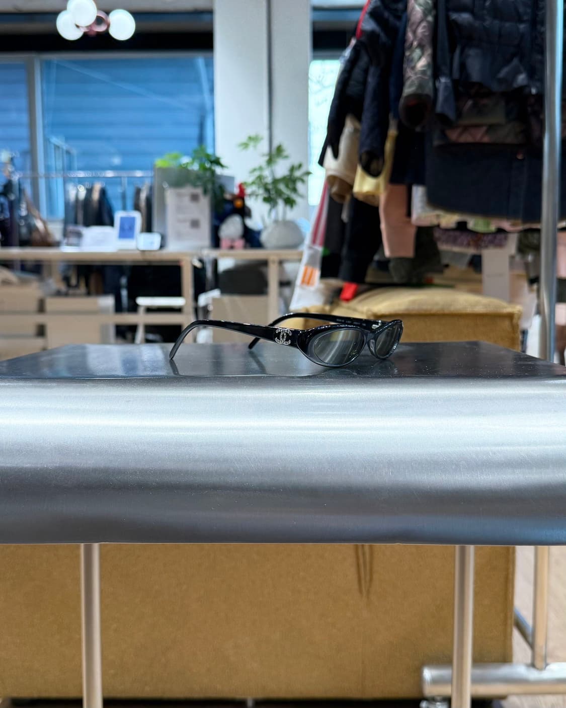 샤넬 그린렌즈 캣아이 선글라스  상품이미지1