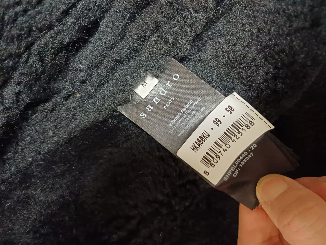 Sandro 산드로 무스탕  봄버 자켓 M 상품이미지6