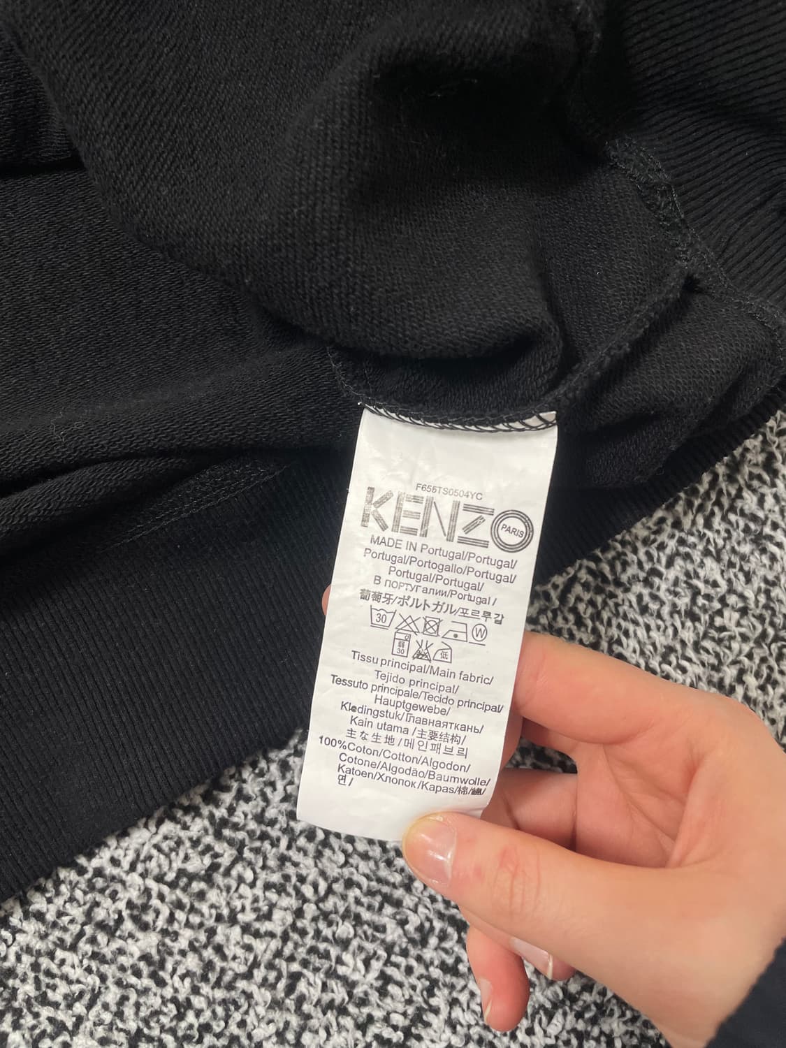 빈티지9. Kenzo 겐조 타이거 자수 맨투맨 스웻셔츠 블루네온 상품이미지4