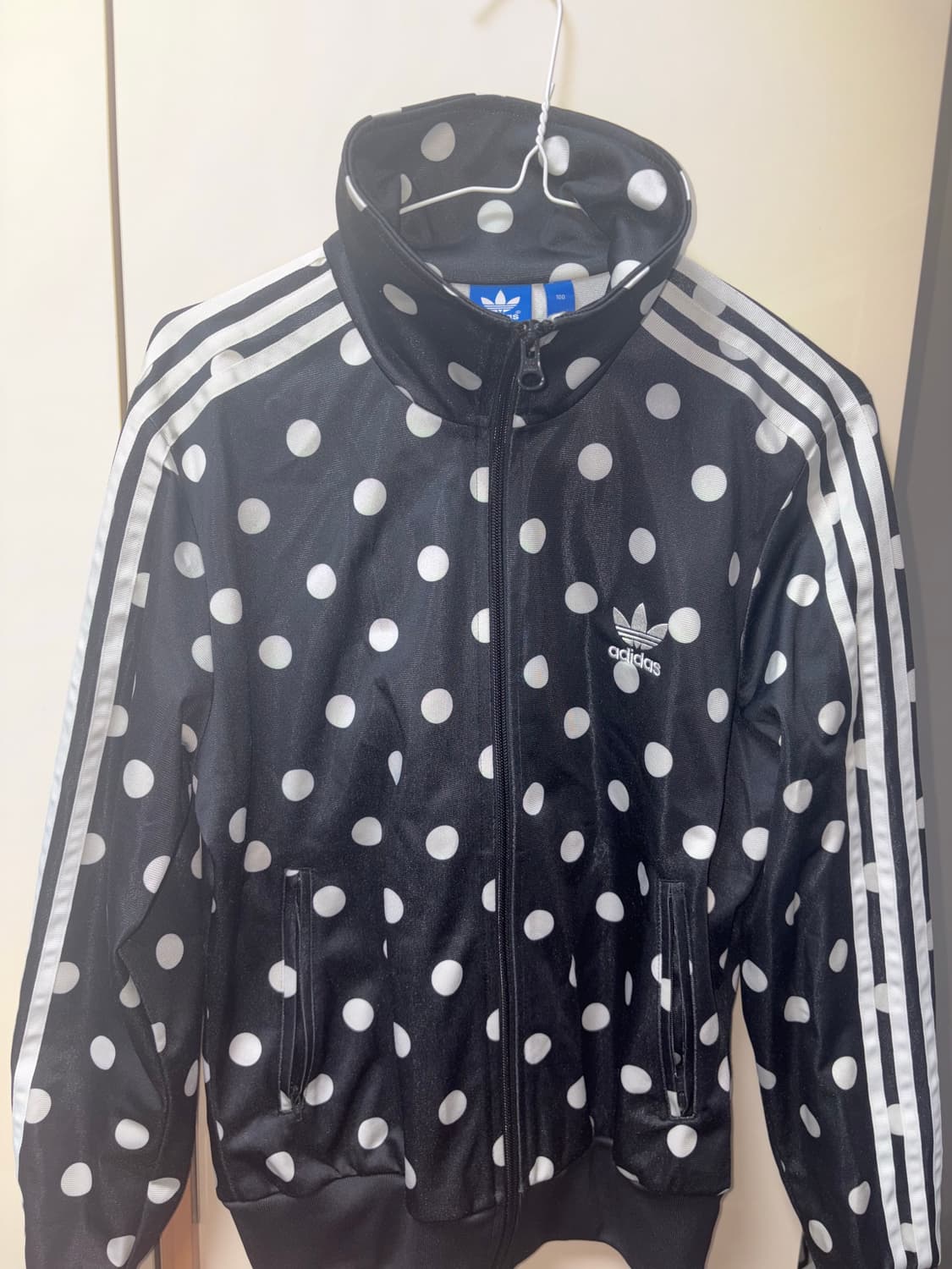 아디다스 도트 땡땡이 파이어버드 져지 트랙탑 100사이즈 상품이미지1