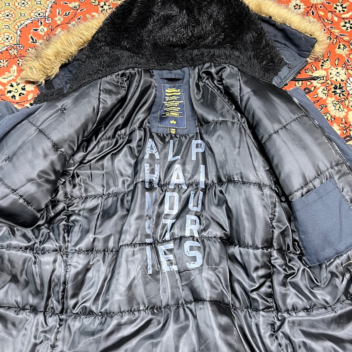 [L] 알파인더스트리 N3B 빈티지 블랙 상품이미지7