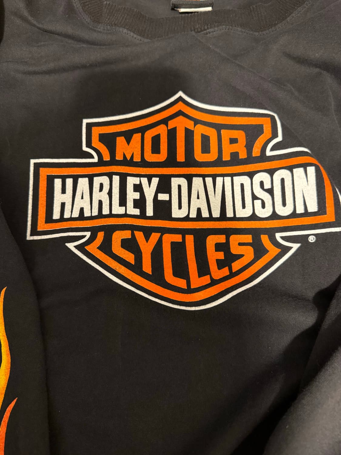 90s 할리데이비슨 롱슬리브 (실드,플레임) XXL 상품이미지4