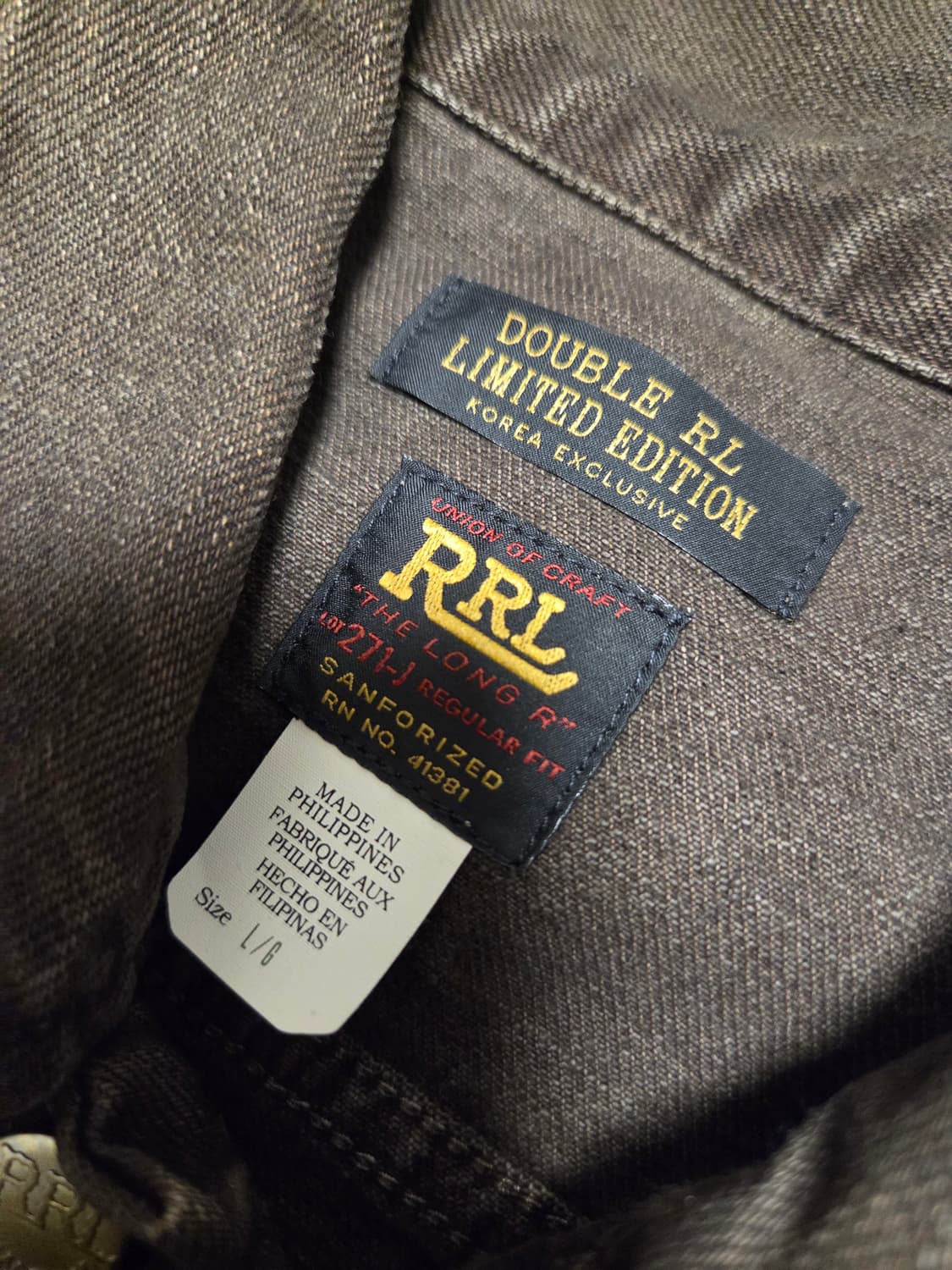 RRL Lot271 코익클 코리아 익스클루시브 L사이즈 새상품 상품이미지2