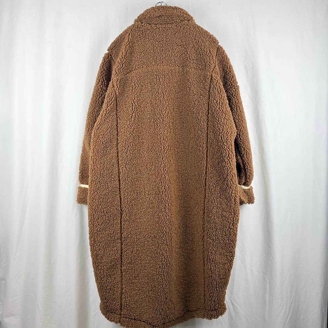 (S) 아디다스 아디컬러 셰르파 뽀글이 양털 코트 브라운 상품이미지6