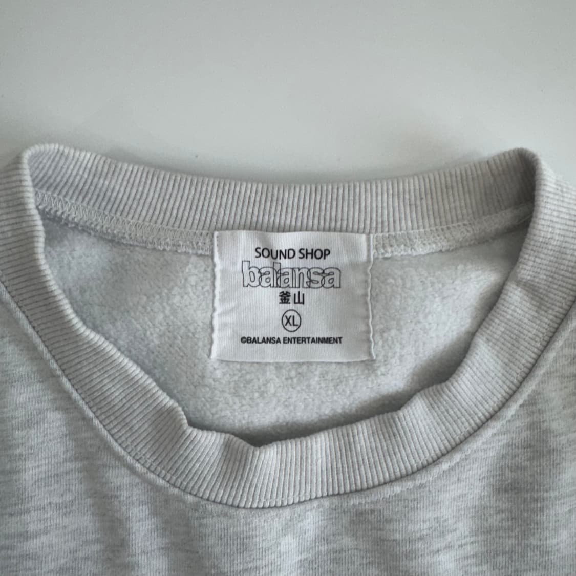 Balansa 발란사 레드 로고 멜란지 맨투맨 상품이미지6