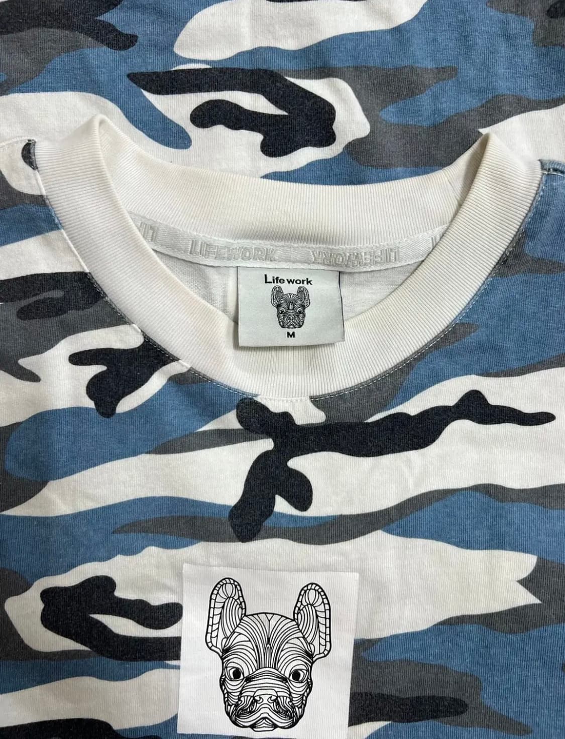 라이프워크 남성 블루카모 라운드반팔티셔츠 상품이미지4