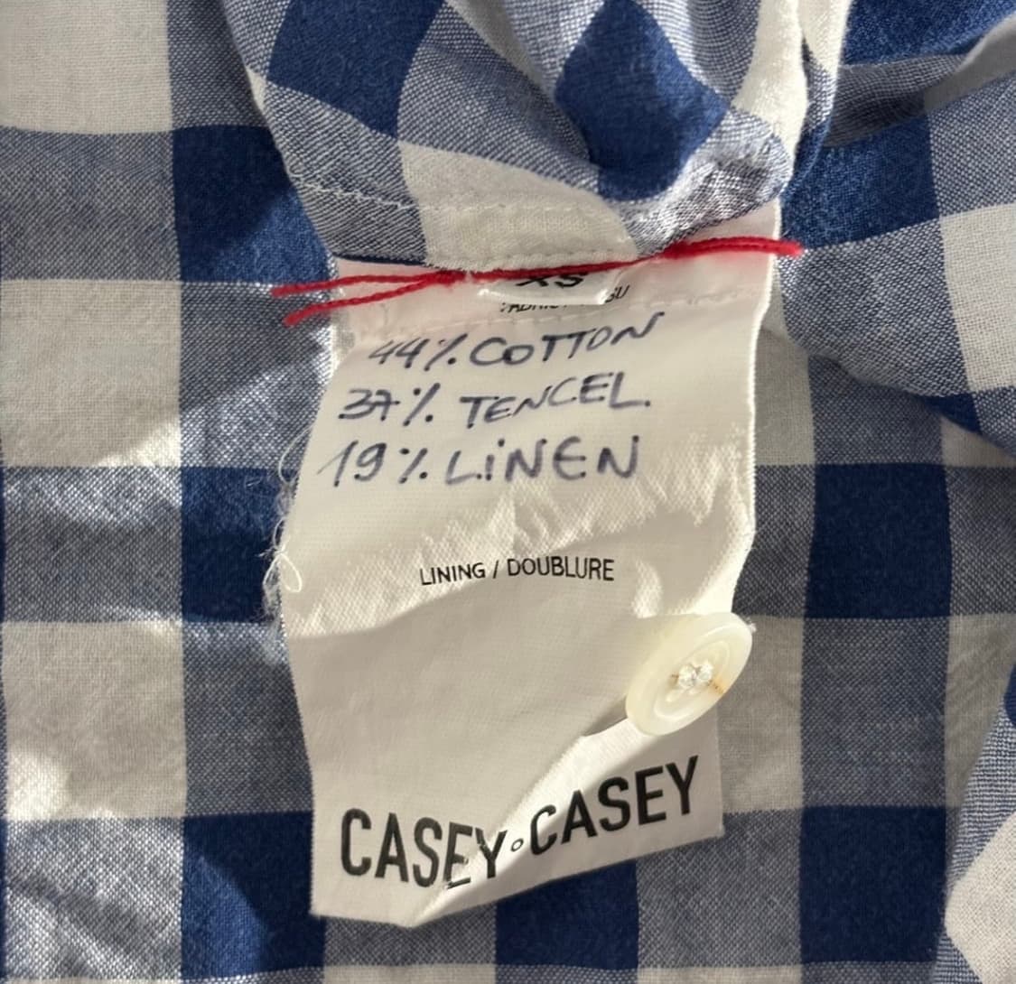 Casey Casey 케이시 케이시 깅엄 셔츠 상품이미지7