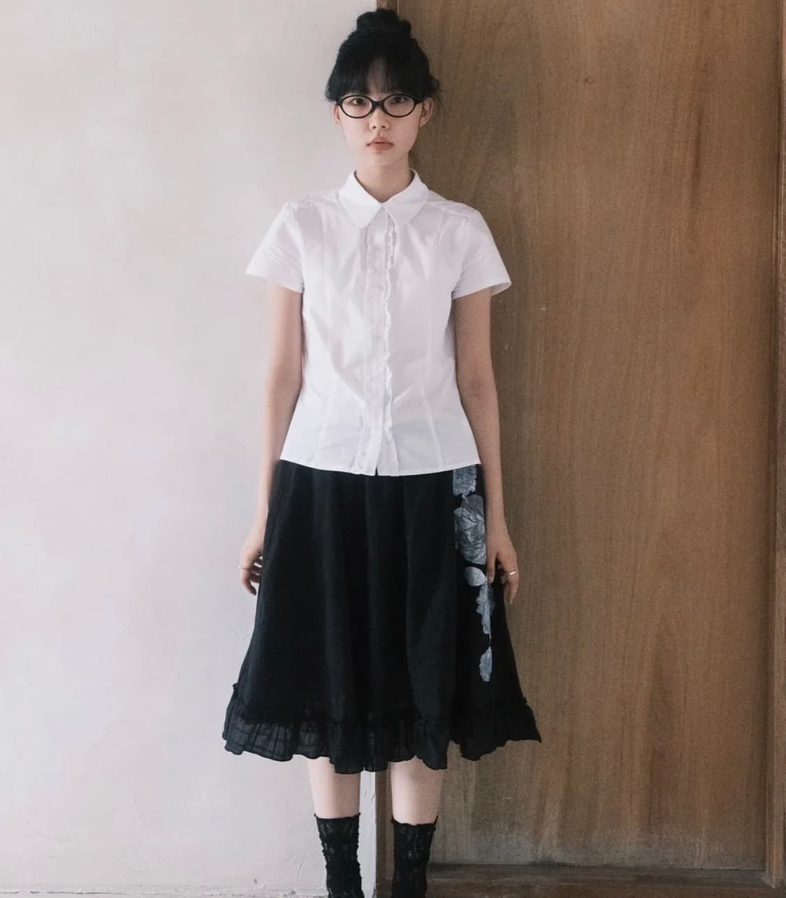 프래그팜 센티멘탈 로즈 블라우스 상품이미지1