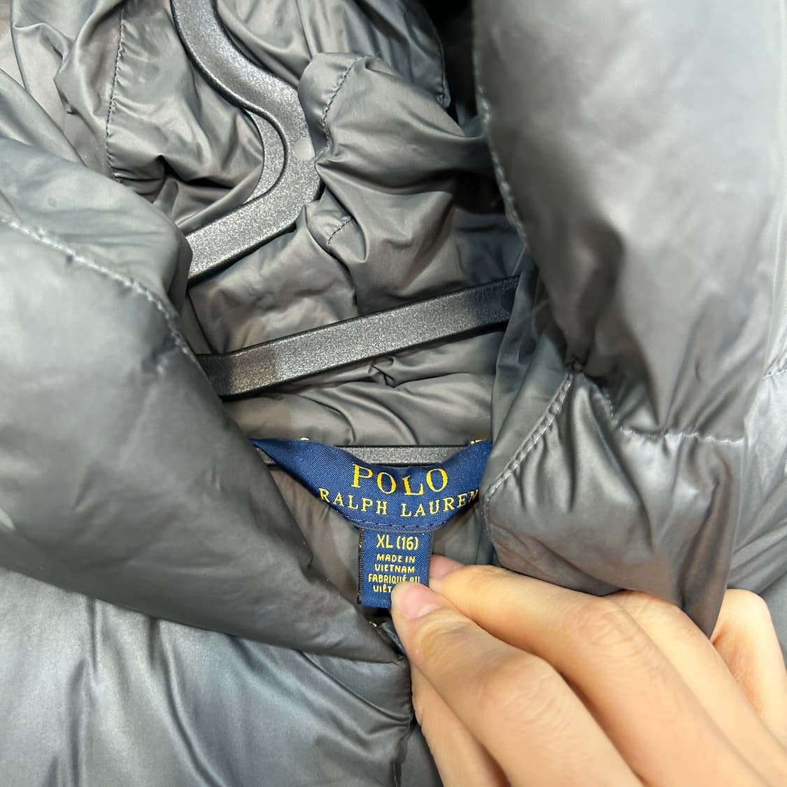 폴로 랄프로렌 키즈 롱패딩 16 그레이 상품이미지2