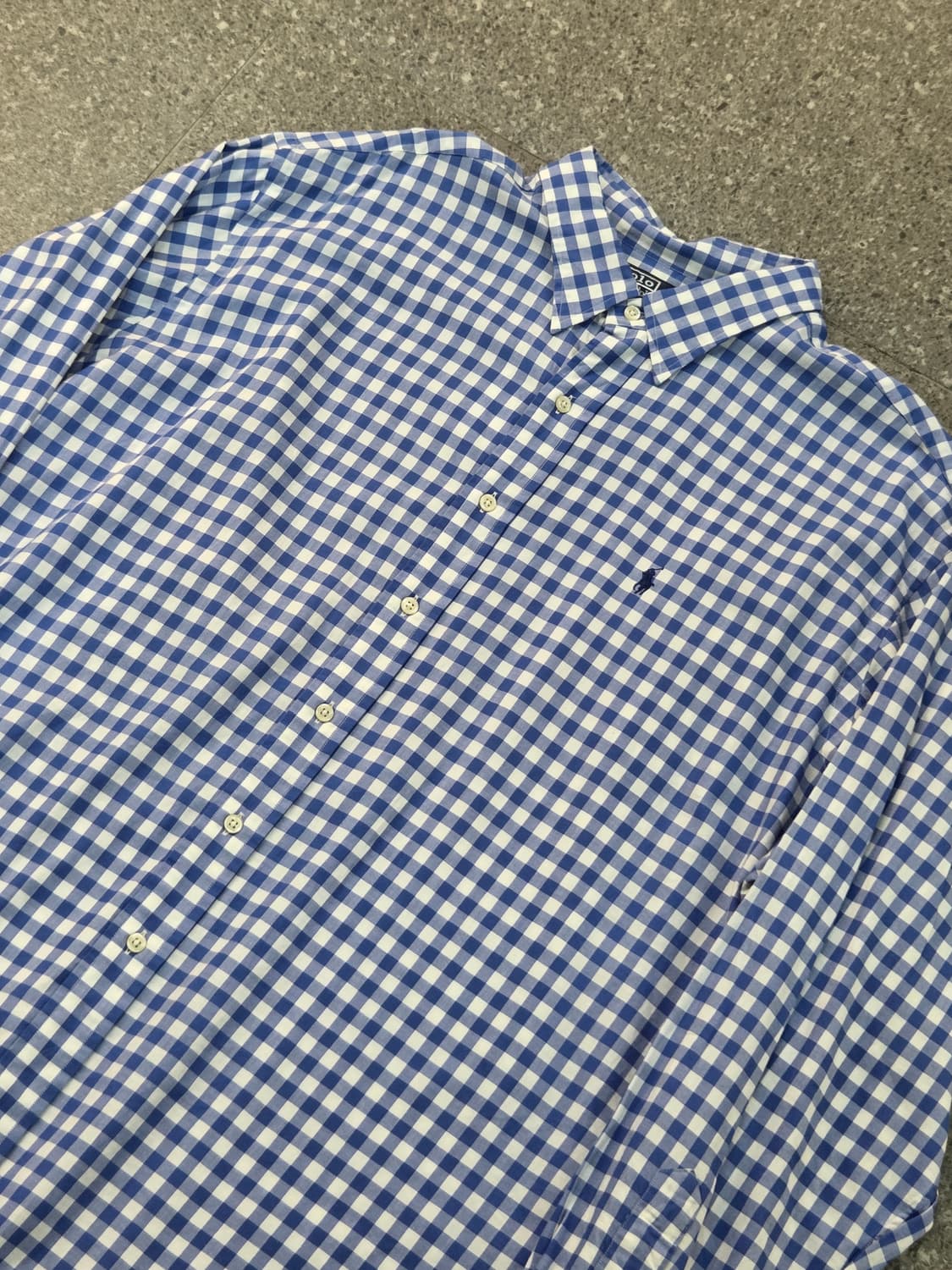 POLO 폴로 블루체크 긴팔셔츠 상품이미지1
