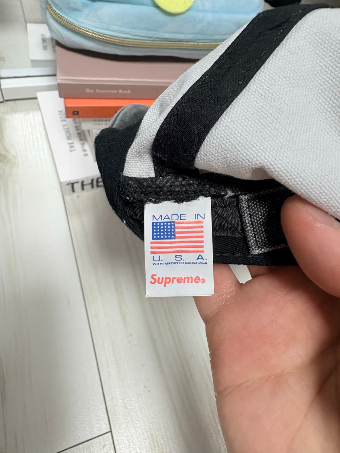 슈프림 피그먼트 s로고 6패널 블랙 캡 모자 상품이미지4