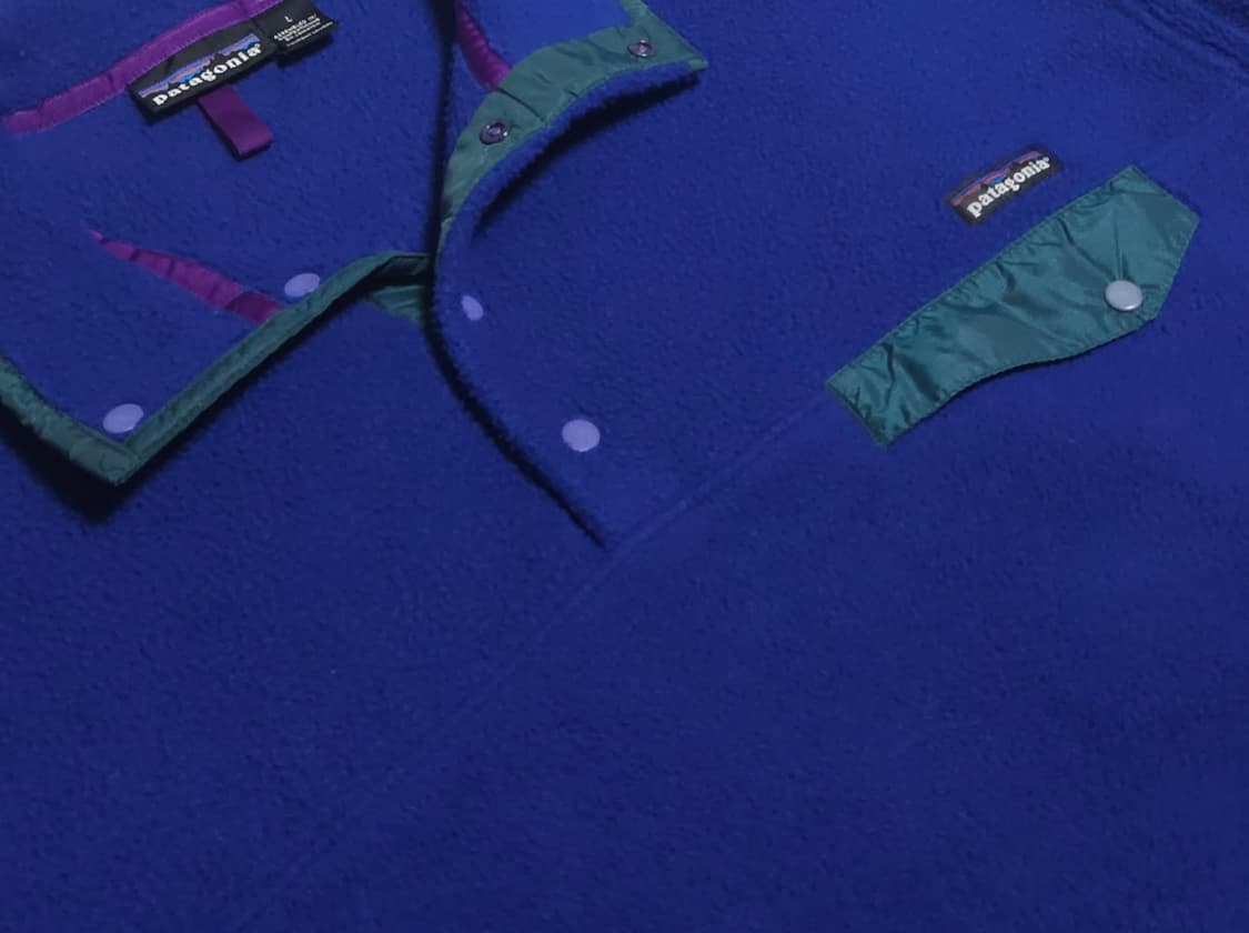 🇯🇲 [L] 파타고니아 신칠라 스냅티 올드 모델 - 퍼플 블루 상품이미지5