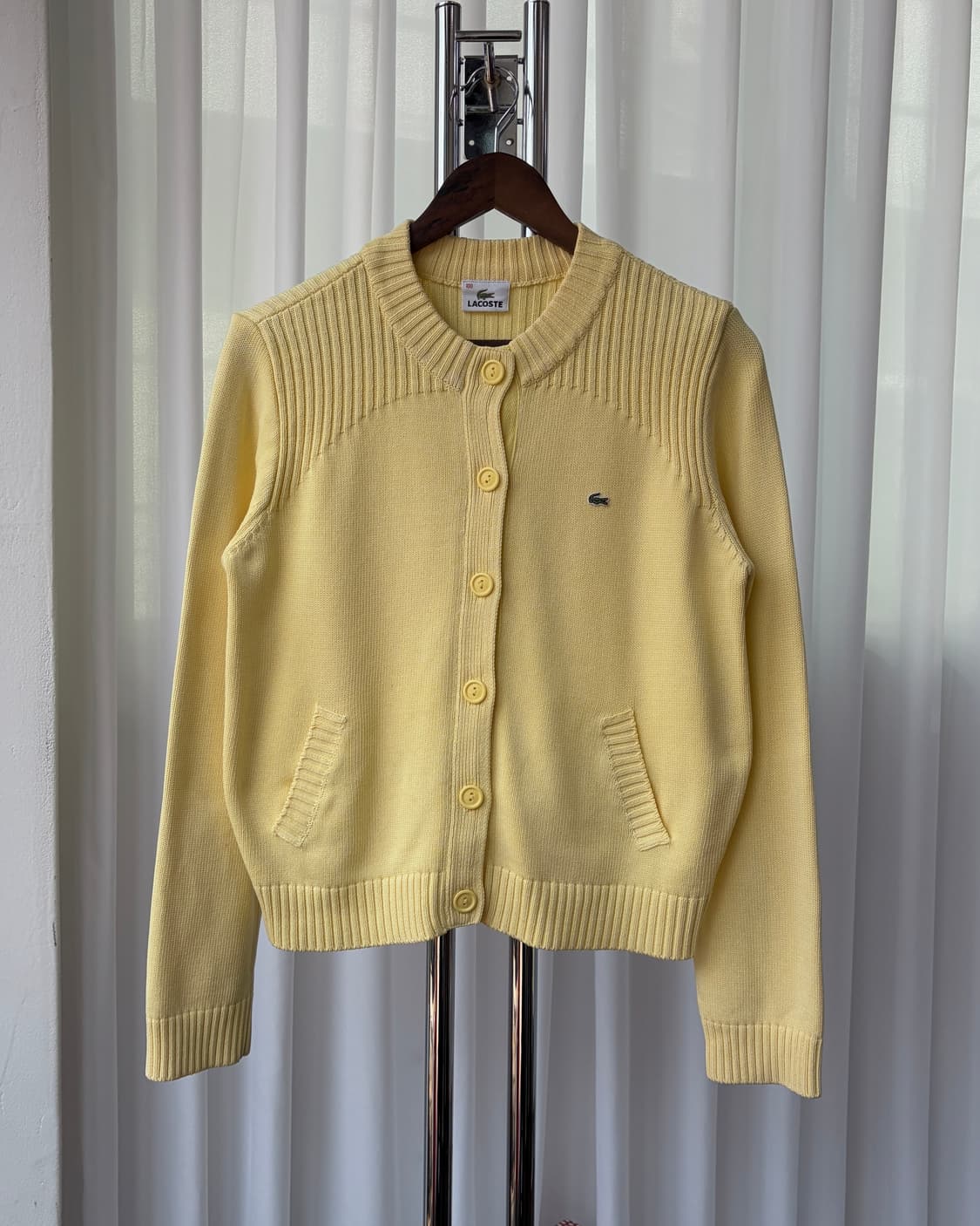 [M]라코스테 여성 코튼 니트 가디건 상품이미지3
