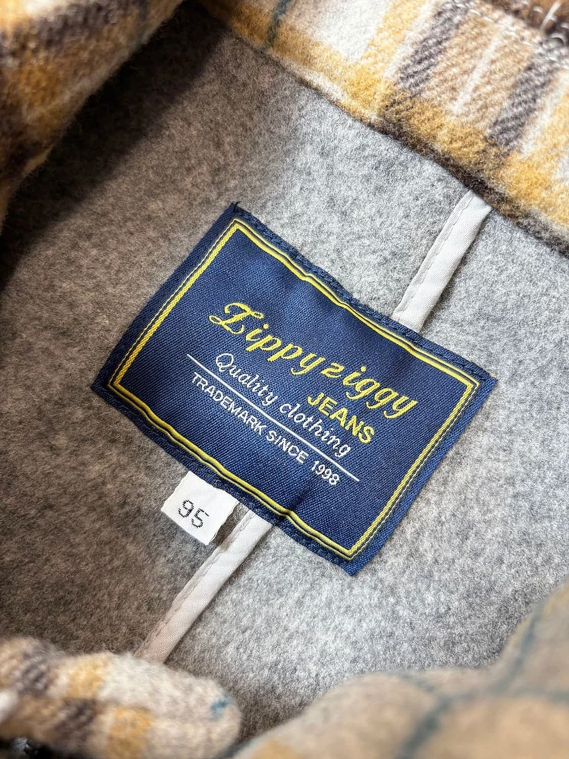 지피지기 00's 울 체크 더플 후디 코트 PN6828 상품이미지8