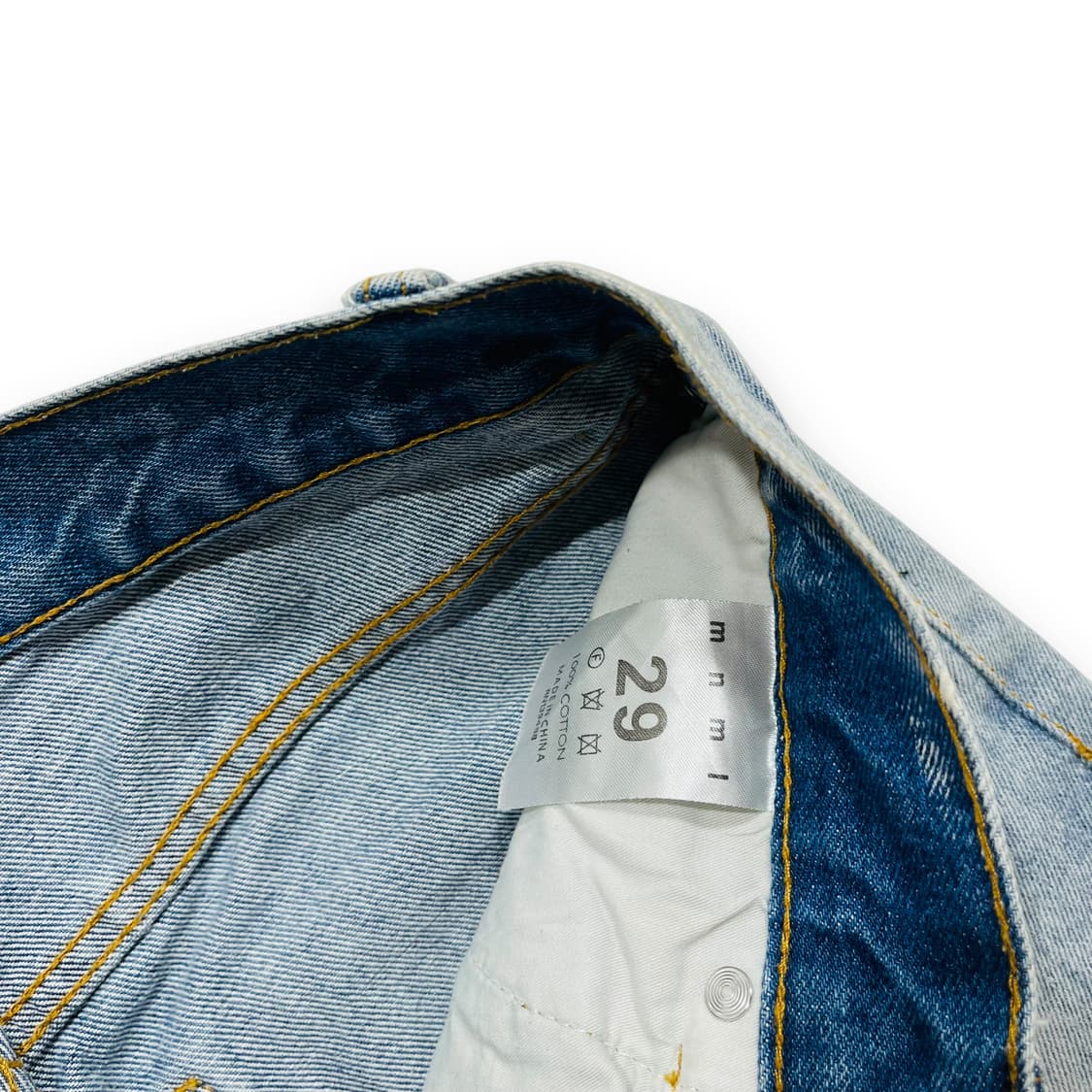 MNML Fxck you 스켈레톤 빈티지 데님 팬츠 상품이미지8