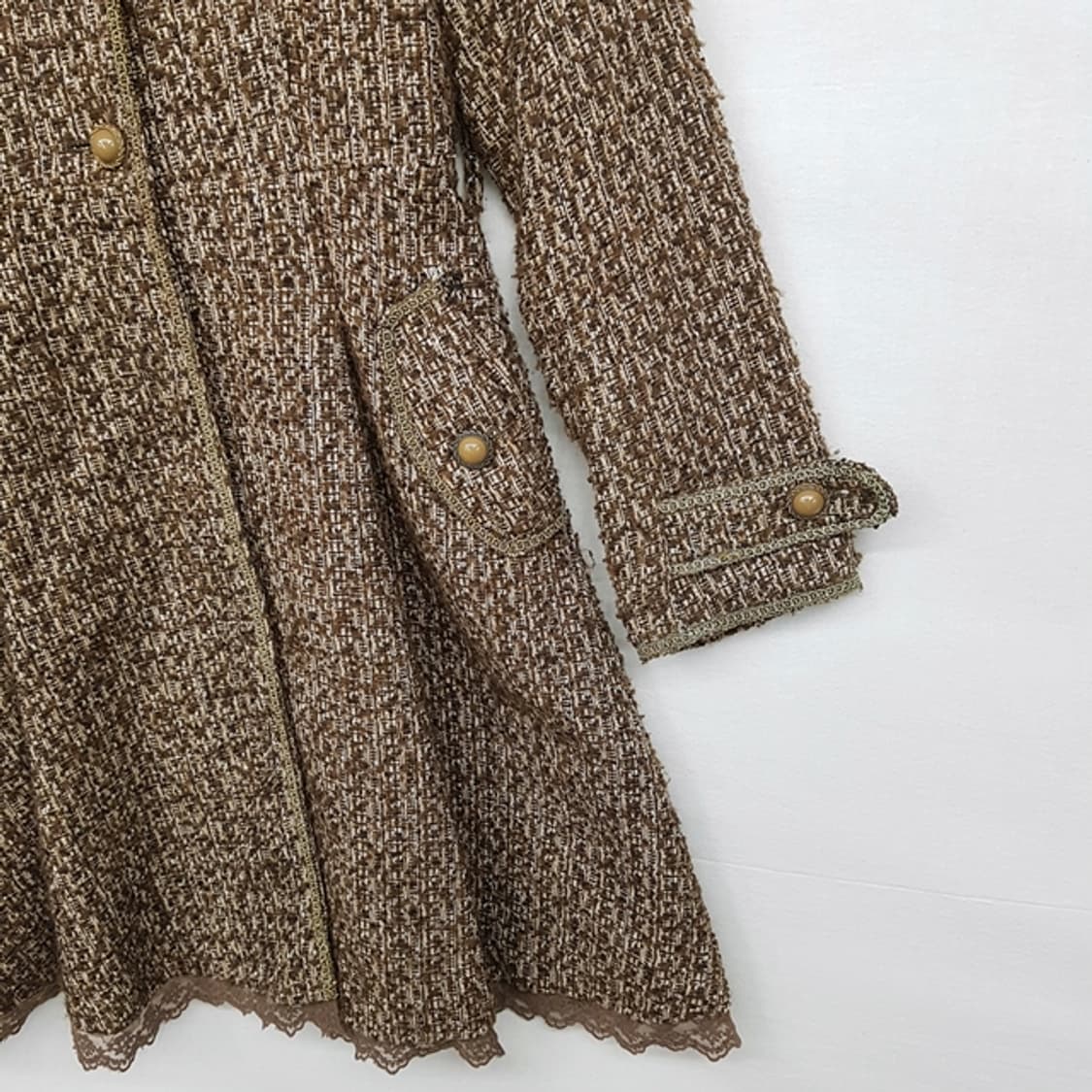 axes femme 울 믹스 하프코트 상품이미지5