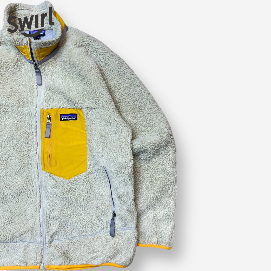 🌊Patagonia Retro-X  oatmeal & yellow 상품이미지1