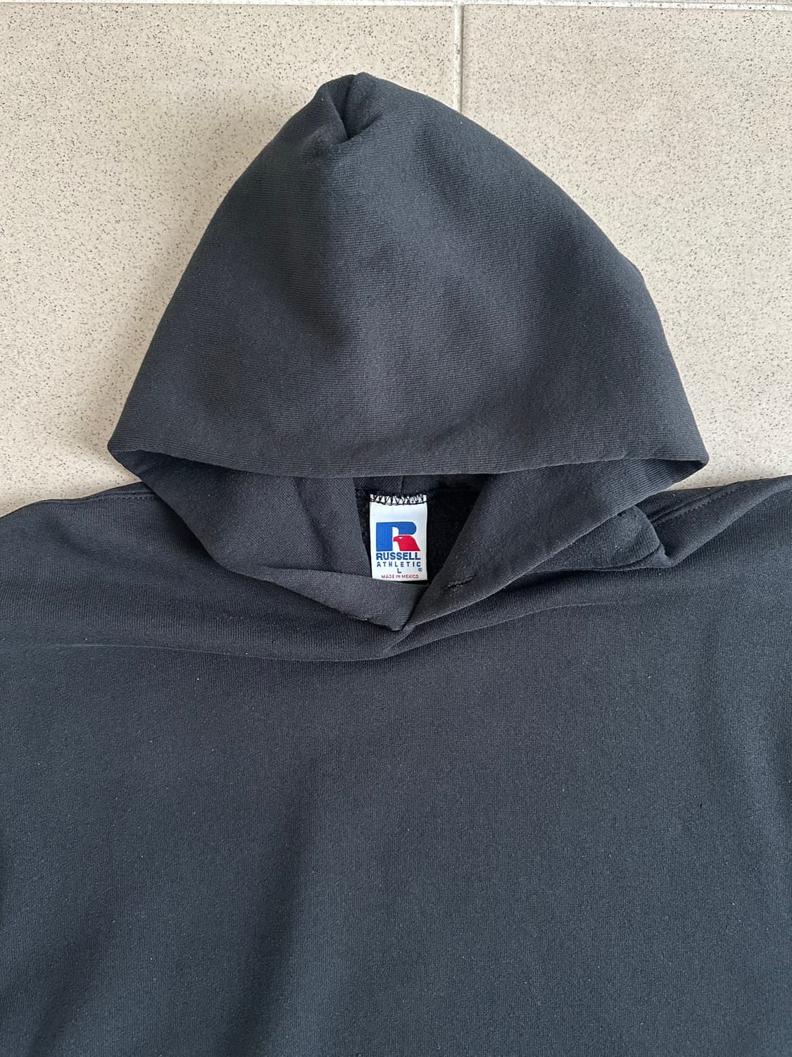 90s 빈티지 러셀 후드 블랙 L 상품이미지5