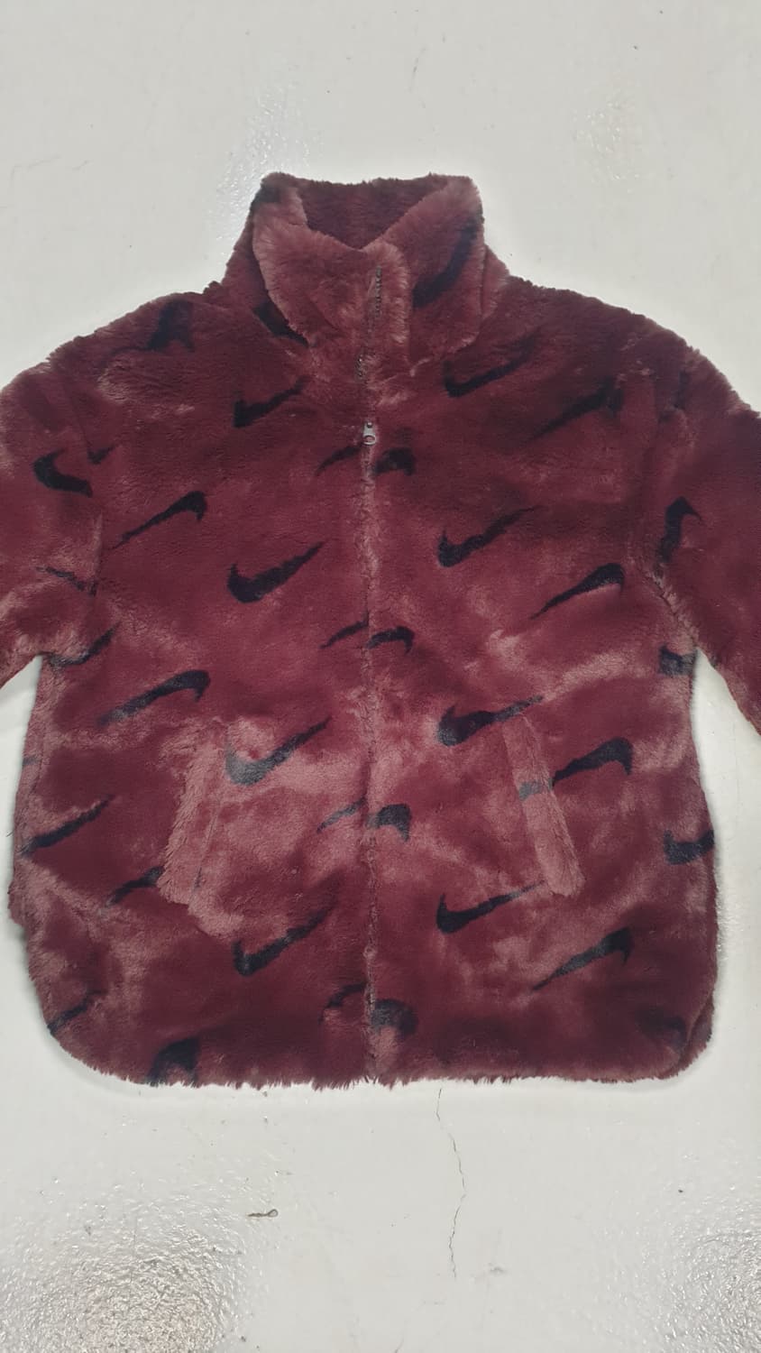 나이키 스우시 퍼 플리스 자켓 버건디 상품이미지2