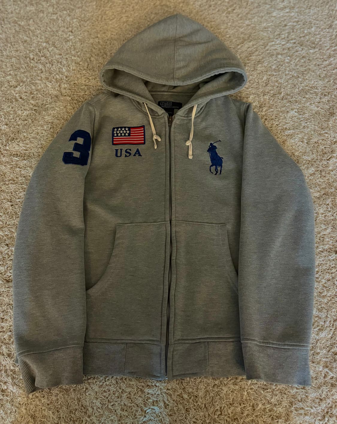 폴로 성조기 대장급 후드집업 판매합니다 상품이미지1