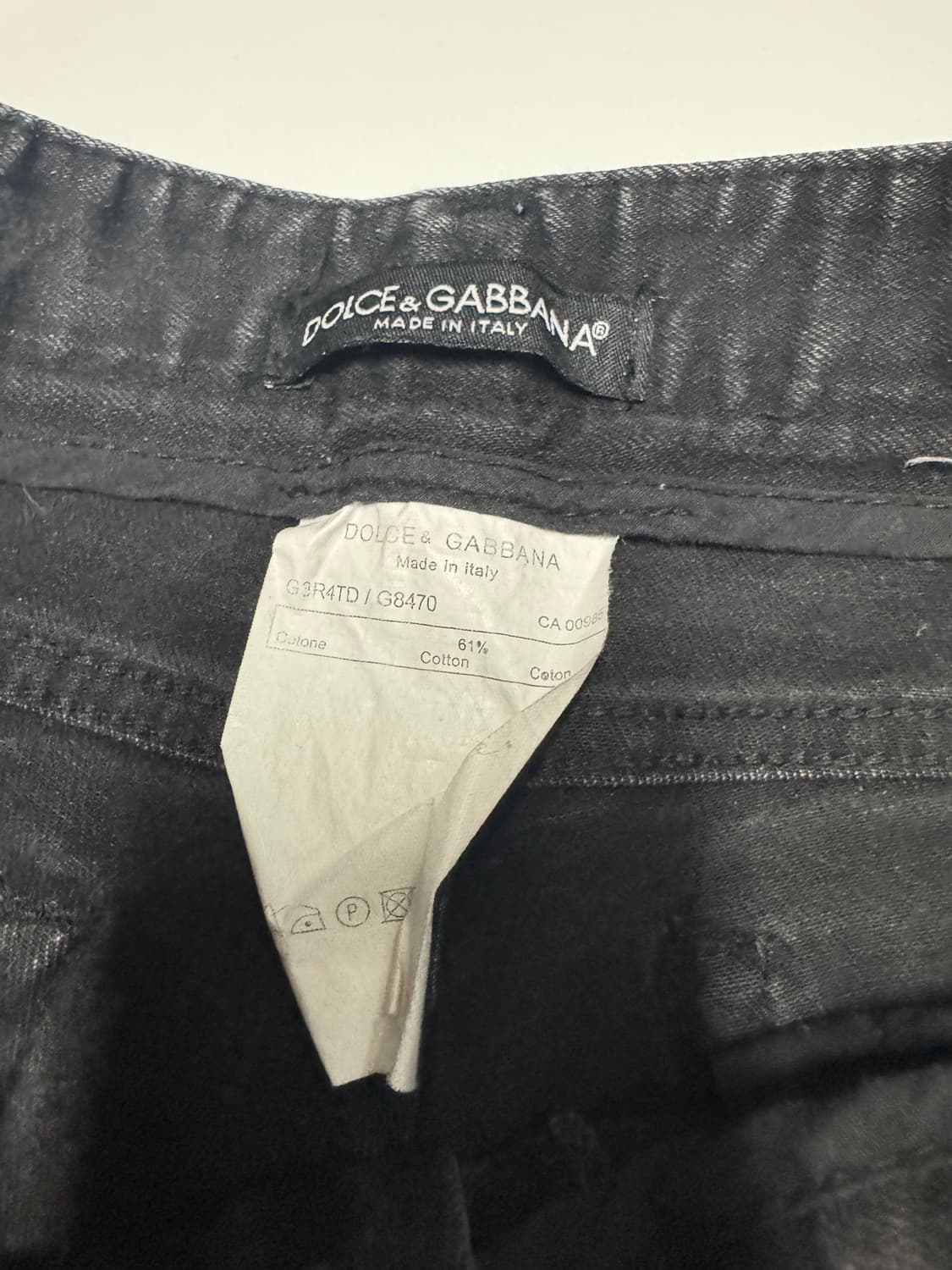 여성 돌체앤가바나 자물쇠 디테일 스키니 블랙 데님팬츠 29인치 상품이미지4