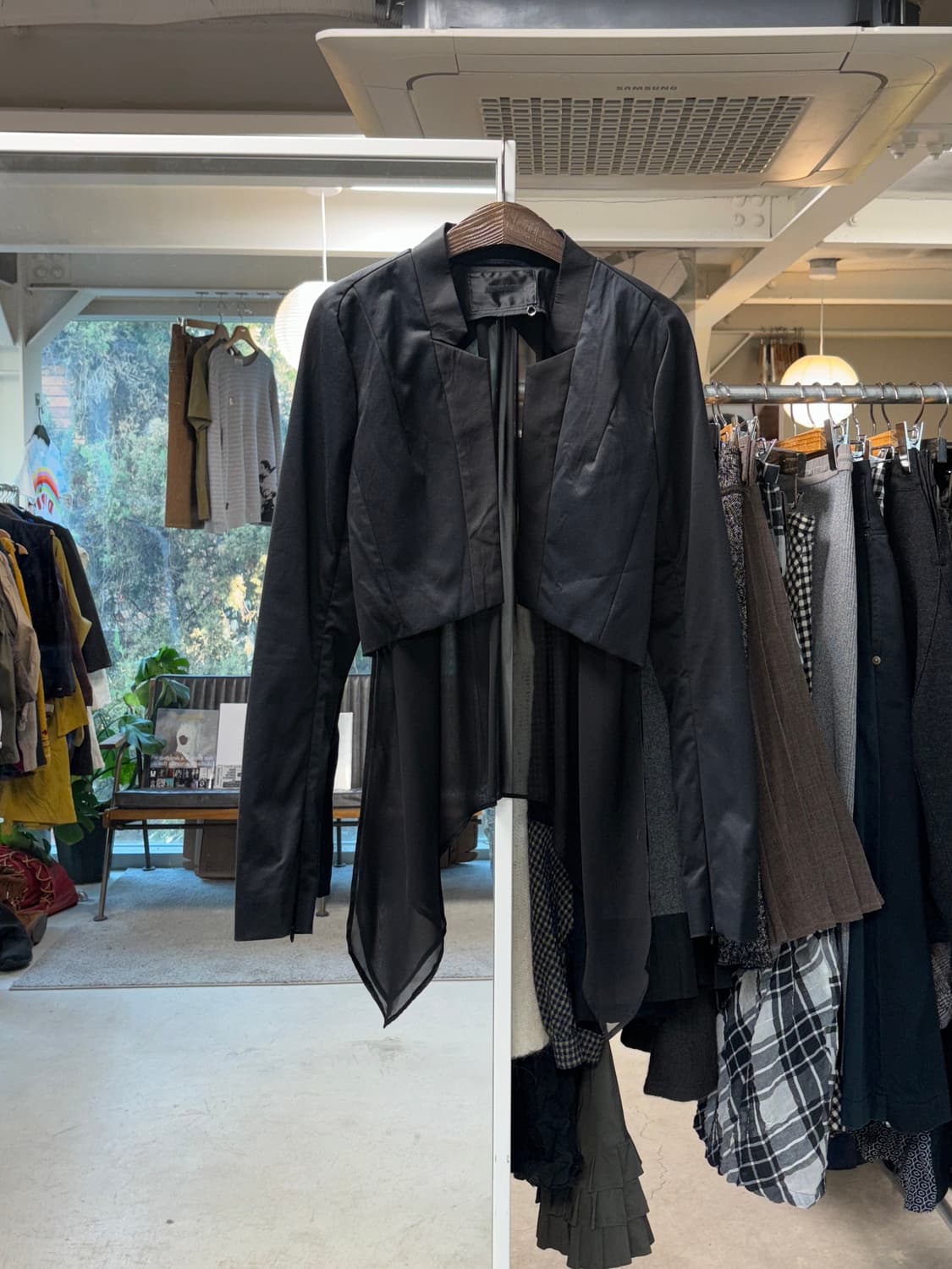 Addict noir 레이어드 크롭 자켓 상품이미지1