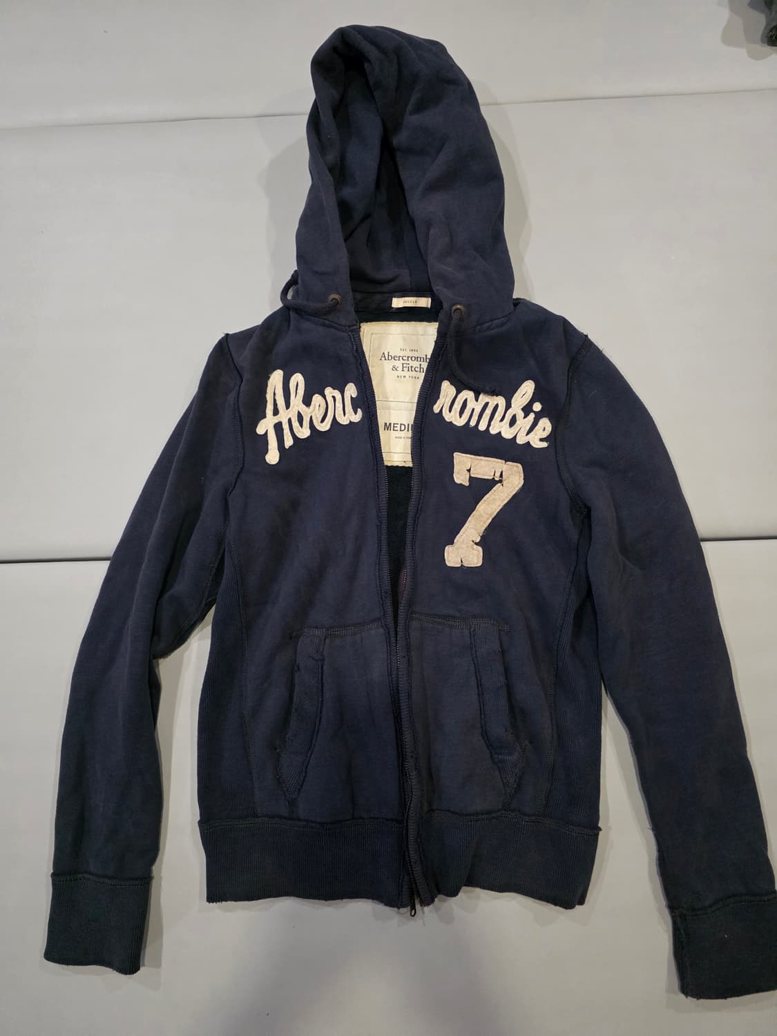 아베크롬비 네이비 후드집업 M 상품이미지1