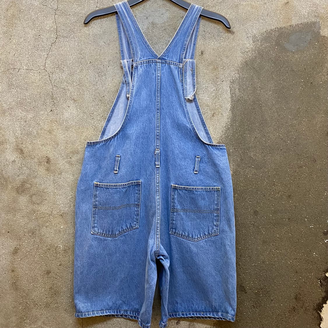 90s Made in USA 빈티지 루니툰 데님 오버롤 반바지 상품이미지6