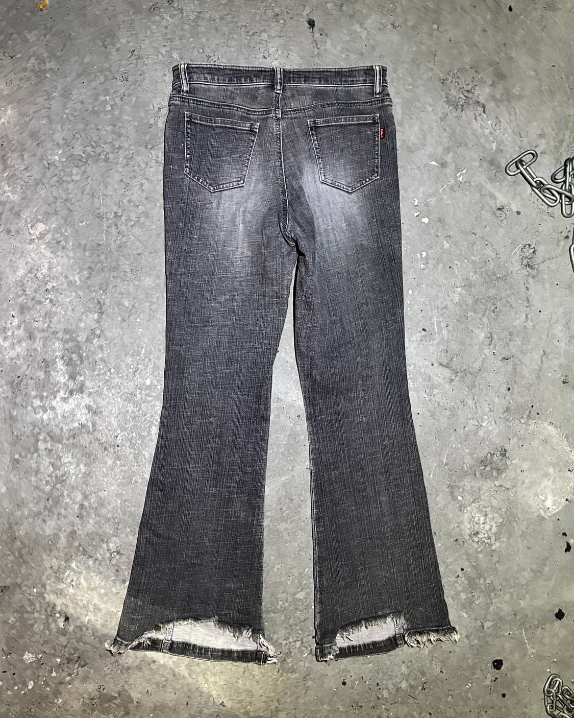 Grey Wash Denim Boot-cut Pants 상품이미지9