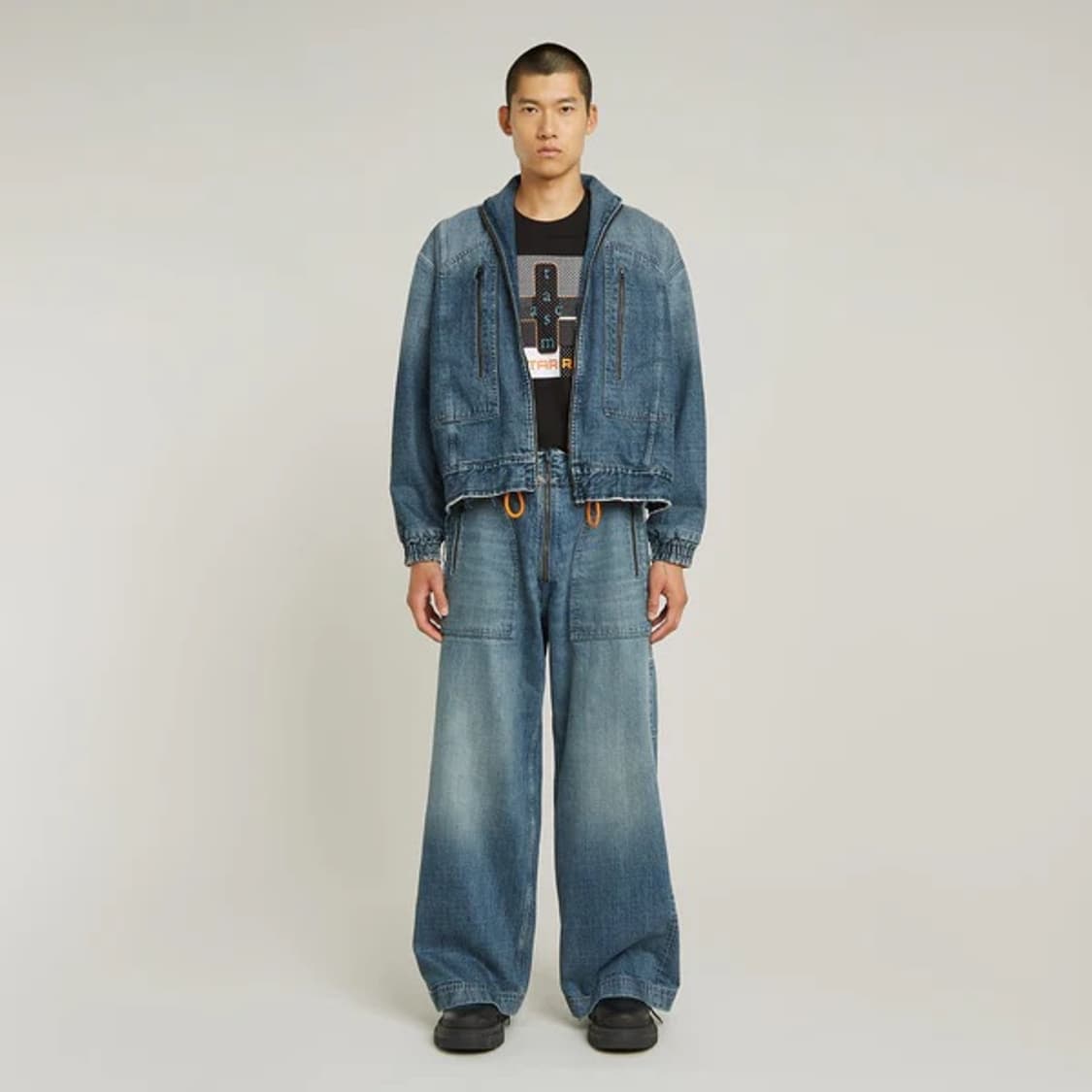 [M] 파세타즘 x 지스타 오버롤 데님 상품이미지1