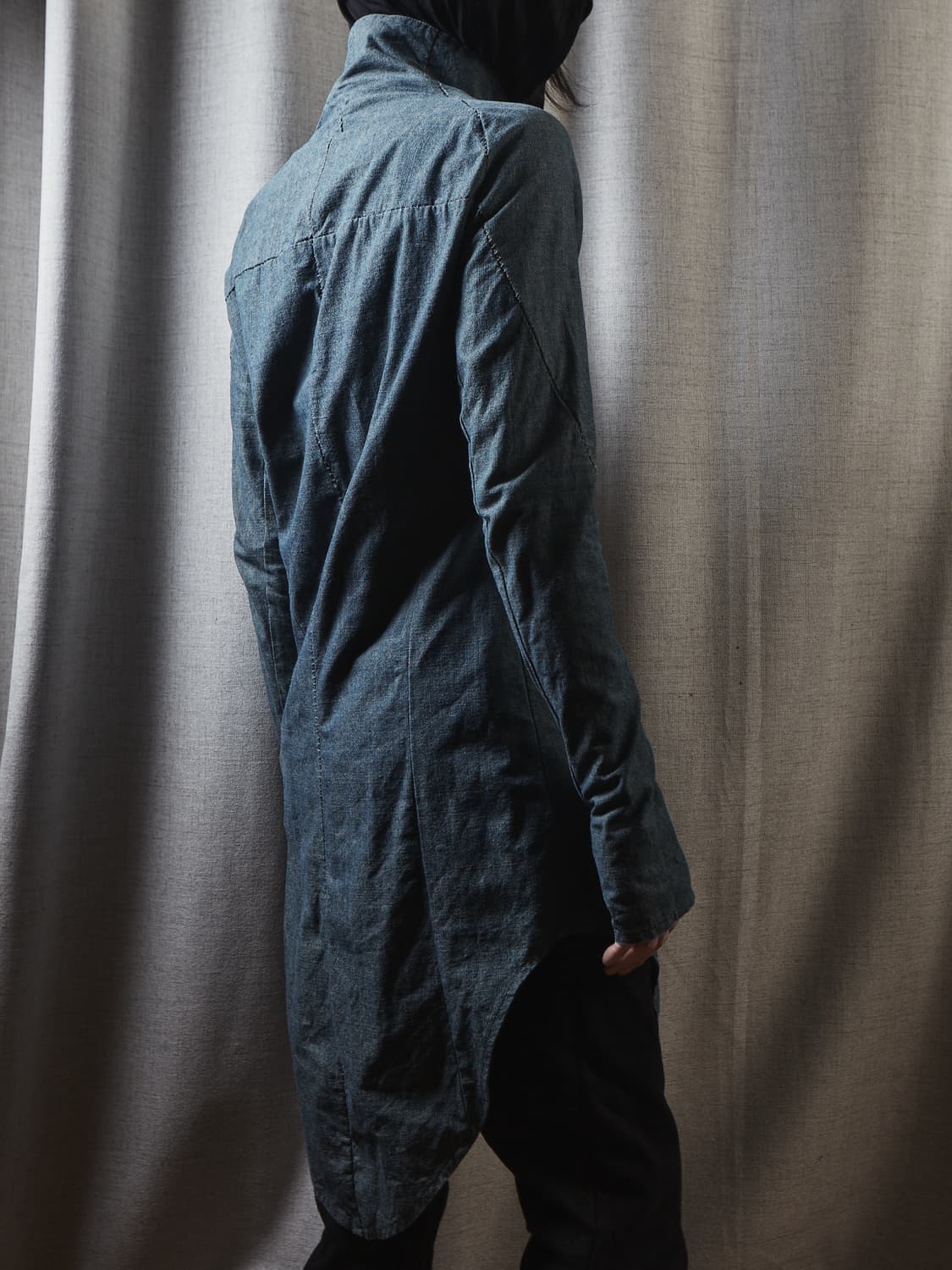 Incarnation 데님 오버로크 롱 자켓 상품이미지8