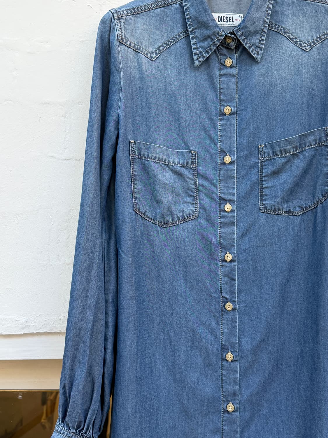 Diesel 디젤 데님 셔츠 드레스 XS 상품이미지3