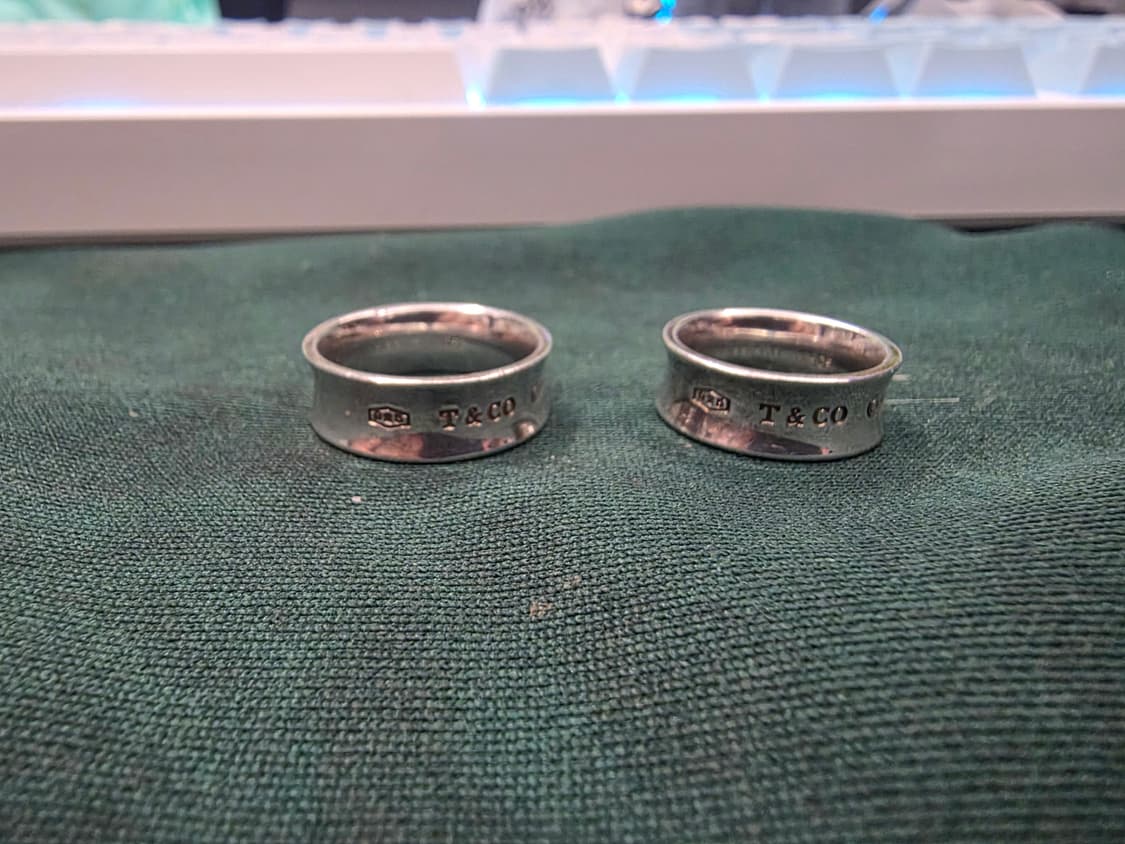 [80만원]티파니앤코 1837 실버 미디우 반지 8호,15호 팔아요 상품이미지4
