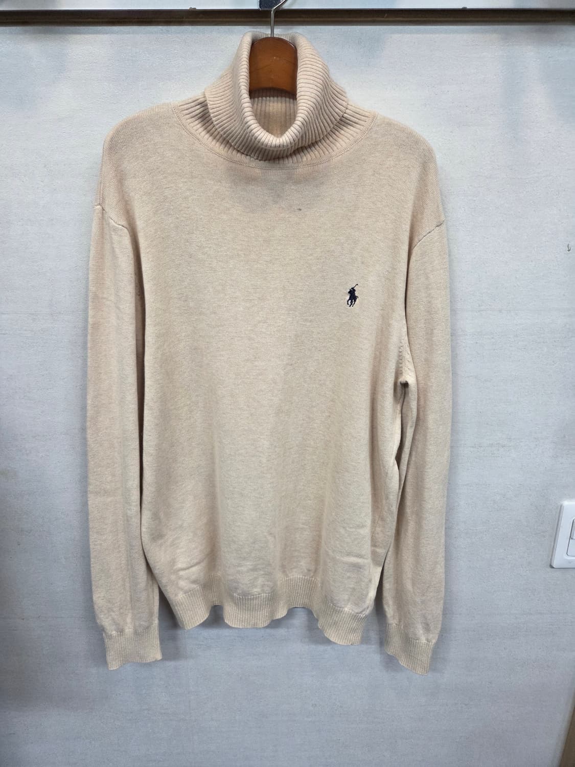 폴로랄프로렌 목 폴라 니트 베이지 xl 상품이미지1