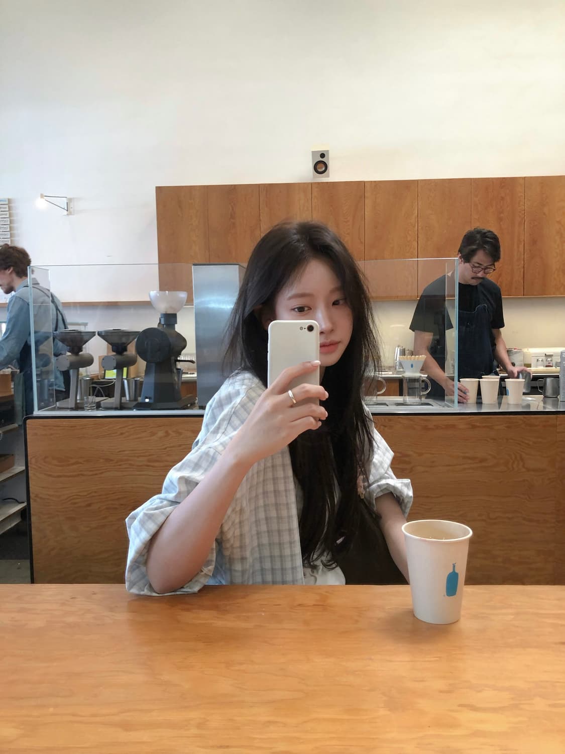 리즈 leeds 더위시 Lia check shirt 리아체크셔츠 새상품 상품이미지4