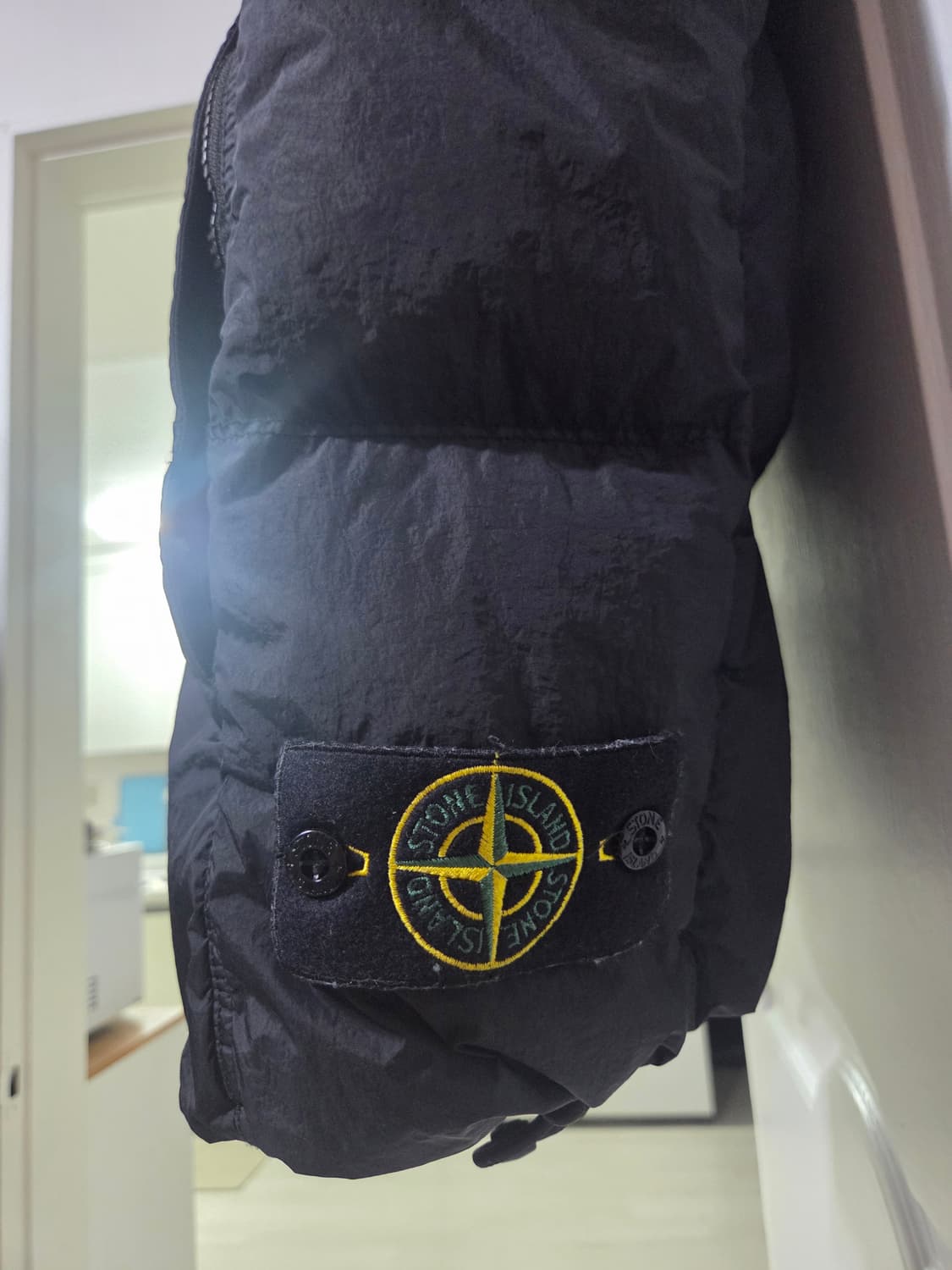 스톤아일랜드 크링클랩스 블랙 2XL 상품이미지2