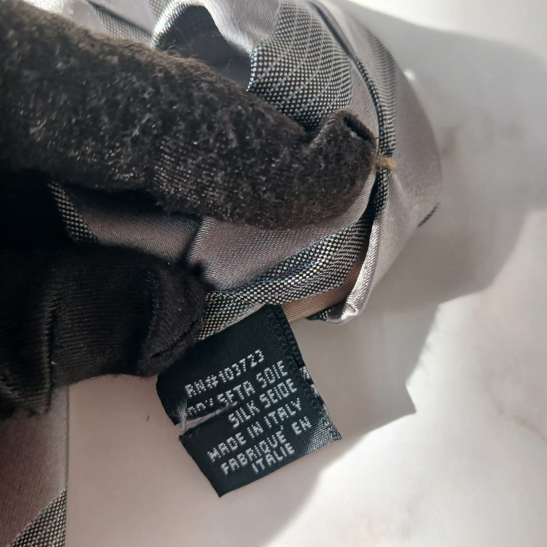 아르마니 꼴레지오니 실크 스트라이프 넥타이 9.5cm A등급 A19674 상품이미지10