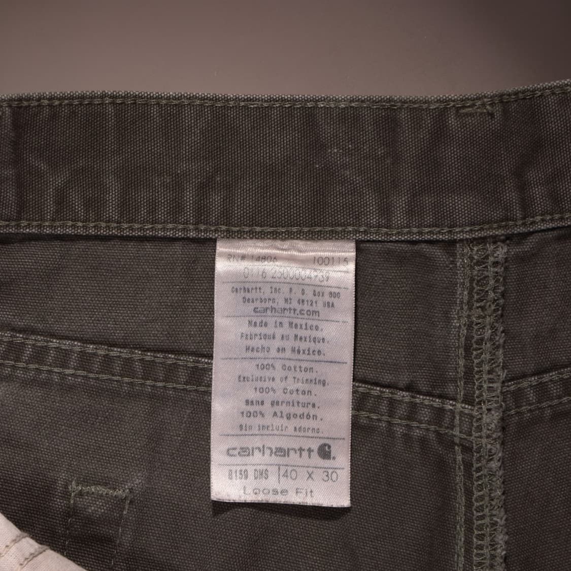 칼하트 카펜터 워크팬츠 상품이미지5
