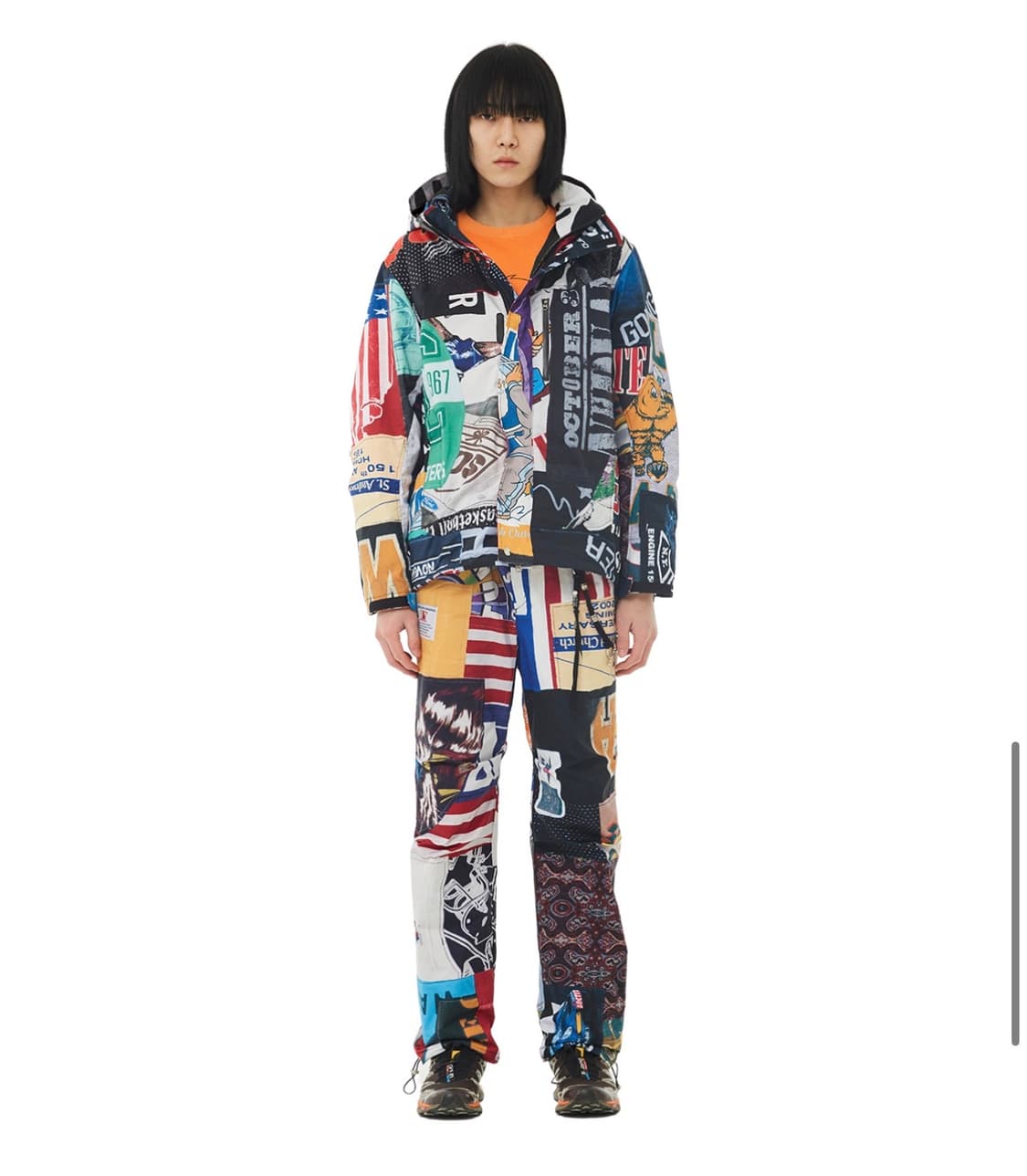 Joegush  Graphic Patchwork Windbreaker 상품이미지3
