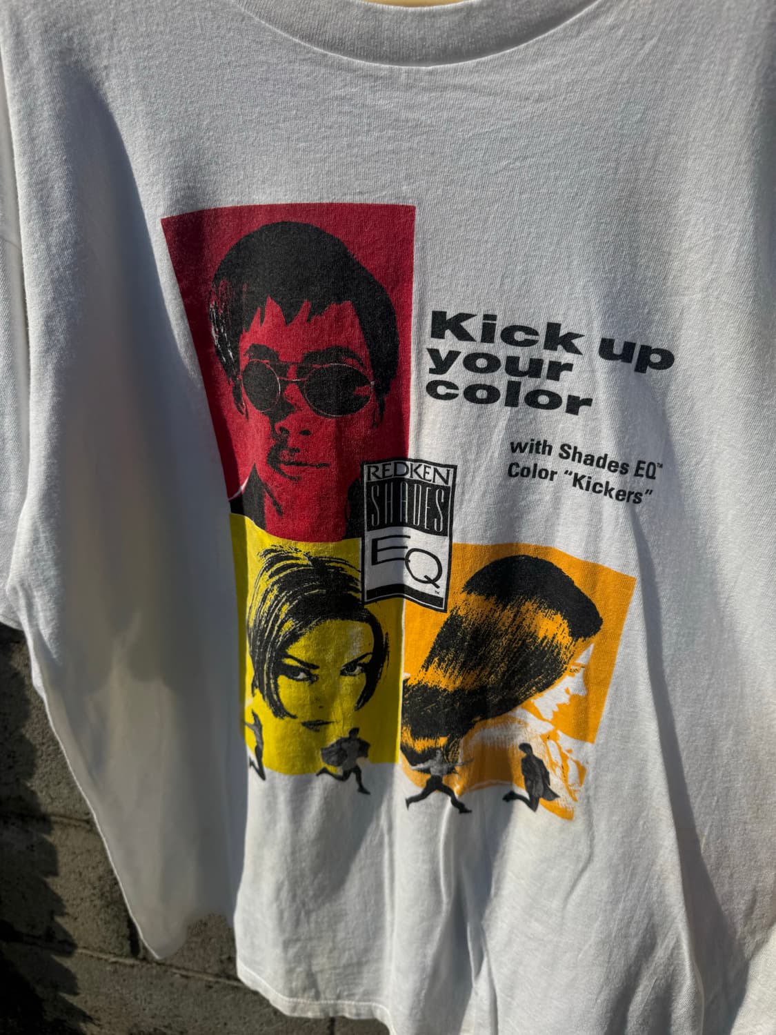 90s usa 빈티지 싱글스티치 redken 프린팅 반팔 티셔츠 xl 상품이미지3