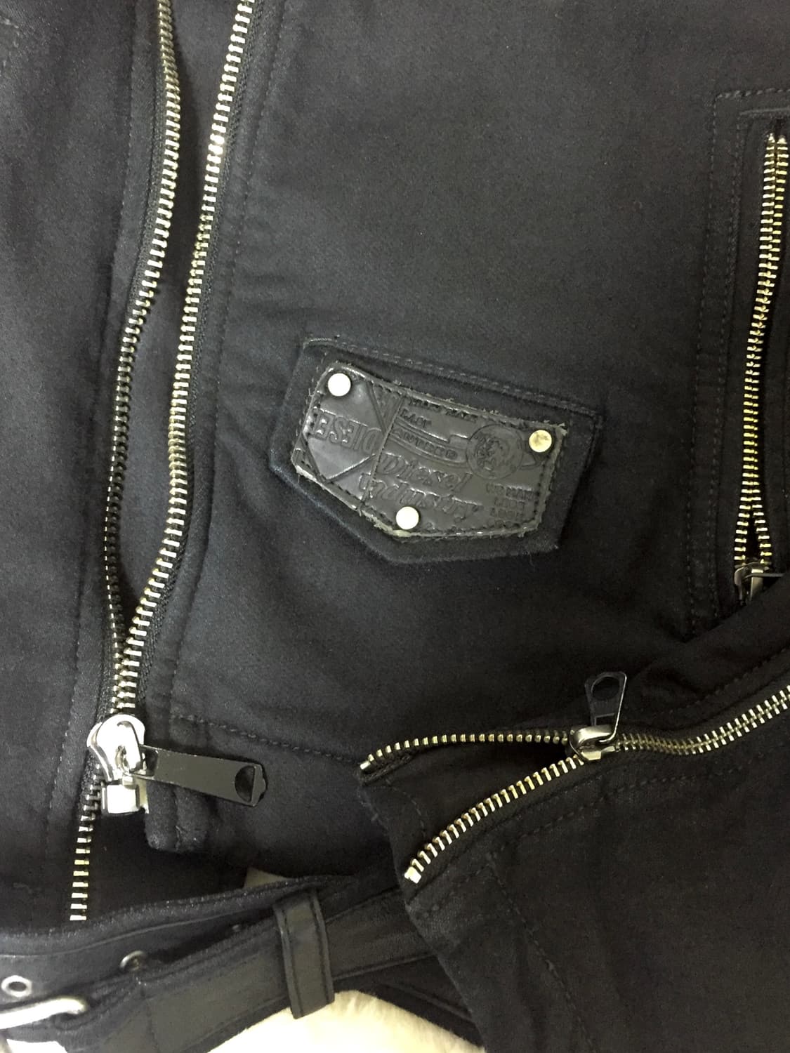 디젤 코튼 블랙 라이더 자켓 상품이미지5